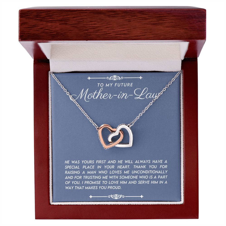 Future Mother in Law Interlocking Hearts Necklace