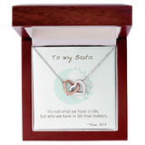 You Matter - Interlocking Hearts Necklace For Best Friend