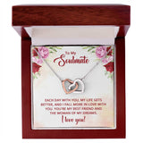 Soulmate Best Friend Interlocking Hearts Necklace