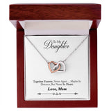 Daughter Together Forever Interlocking Hearts Necklace