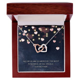 Guarded by our Mother Interlocking Hearts Necklace