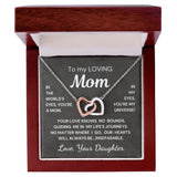 Gift for Mom from Daughter Inseparable Hearts Interlocking Hearts Necklace