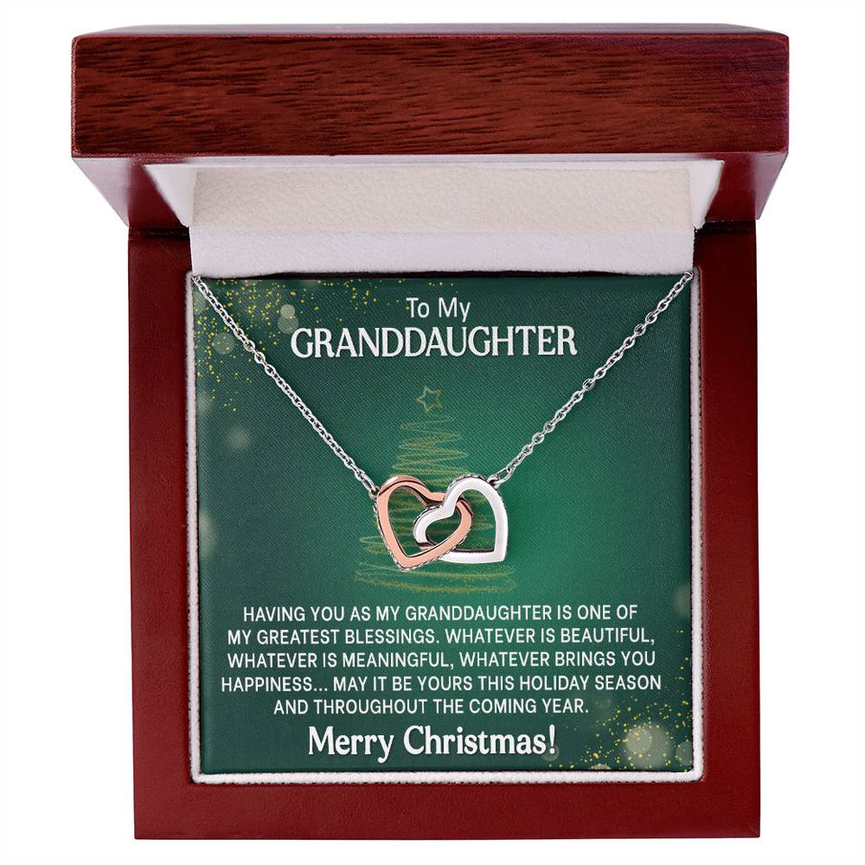 Granddaughter Christmas Gift - Interlocking Hearts