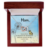 Mom Memorial Interlocking Hearts Necklace