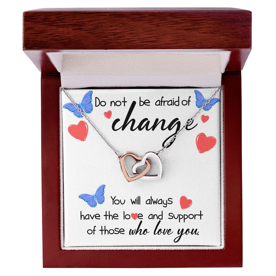 Love and Support Interlocking Hearts Necklace