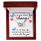 Love and Support Interlocking Hearts Necklace