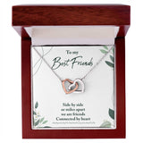 Best Friends Interlocking Hearts Necklace