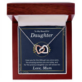 Beautiful Daughter Interlocking Hearts Necklace