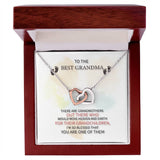 Best Grandma Interlocking Hearts Necklace