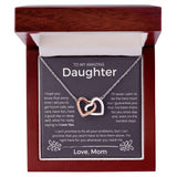 Whenever You Need Me - Interlocking Hearts Necklace For Daughter