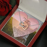 To Mom No Matter What Interlocking Hearts Necklace