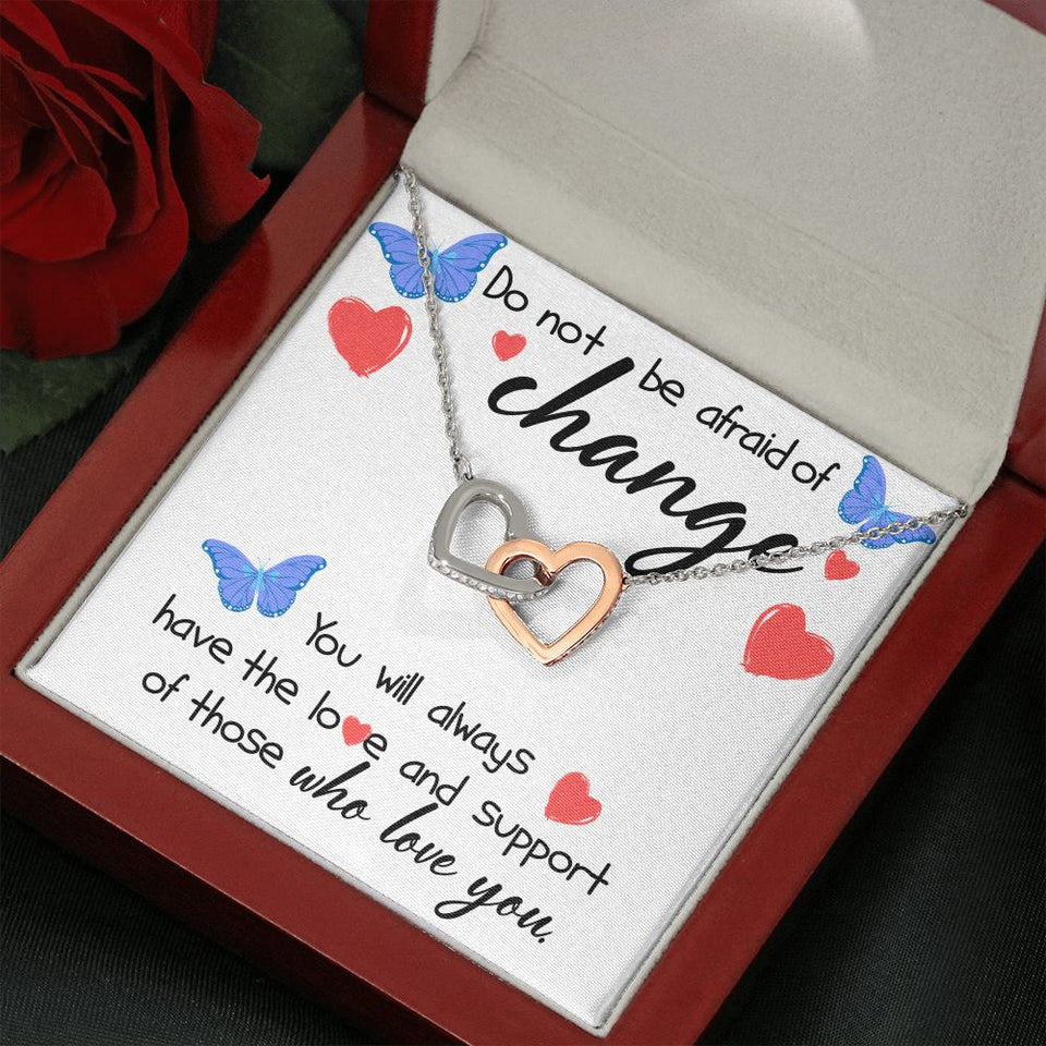 Love and Support Interlocking Hearts Necklace