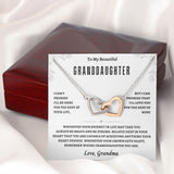 GrandDaughter From Grandma:Interlocking Hearts Necklace