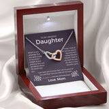 The Dreams I Held In My Heart - Interlocking Hearts Necklace For Daughter