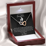 One Of The Most Beautiful Chapters - Interlocking Hearts Necklace For Daughter