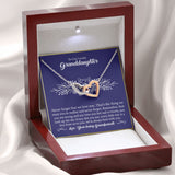 To Our Lovely Granddaughter - Interlocking Hearts Necklace