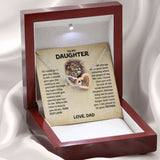 To My Daughter | This Old Lion | Interlocking Hearts Necklace | Father to Daughter Gift