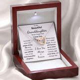 To My Beautiful Granddaughter Necklace, Someday When The Pages Of My Life End, Interlocking Hearts Necklace, Necklace for Granddaughter
