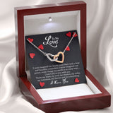 To My Love | My Everything | Interlocking Hearts Necklace | Gift for Her