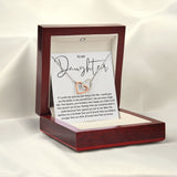 To My Daughter - You Are Special, Interlocking Hearts Necklace Gift