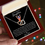 Not Even Time Will Change That - Interlocking Hearts Necklace For Daughter
