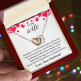 Wife Interlocking Hearts Necklace