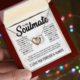 To My Soulmate | To Be Your Last Everything | Interlocking Hearts necklace