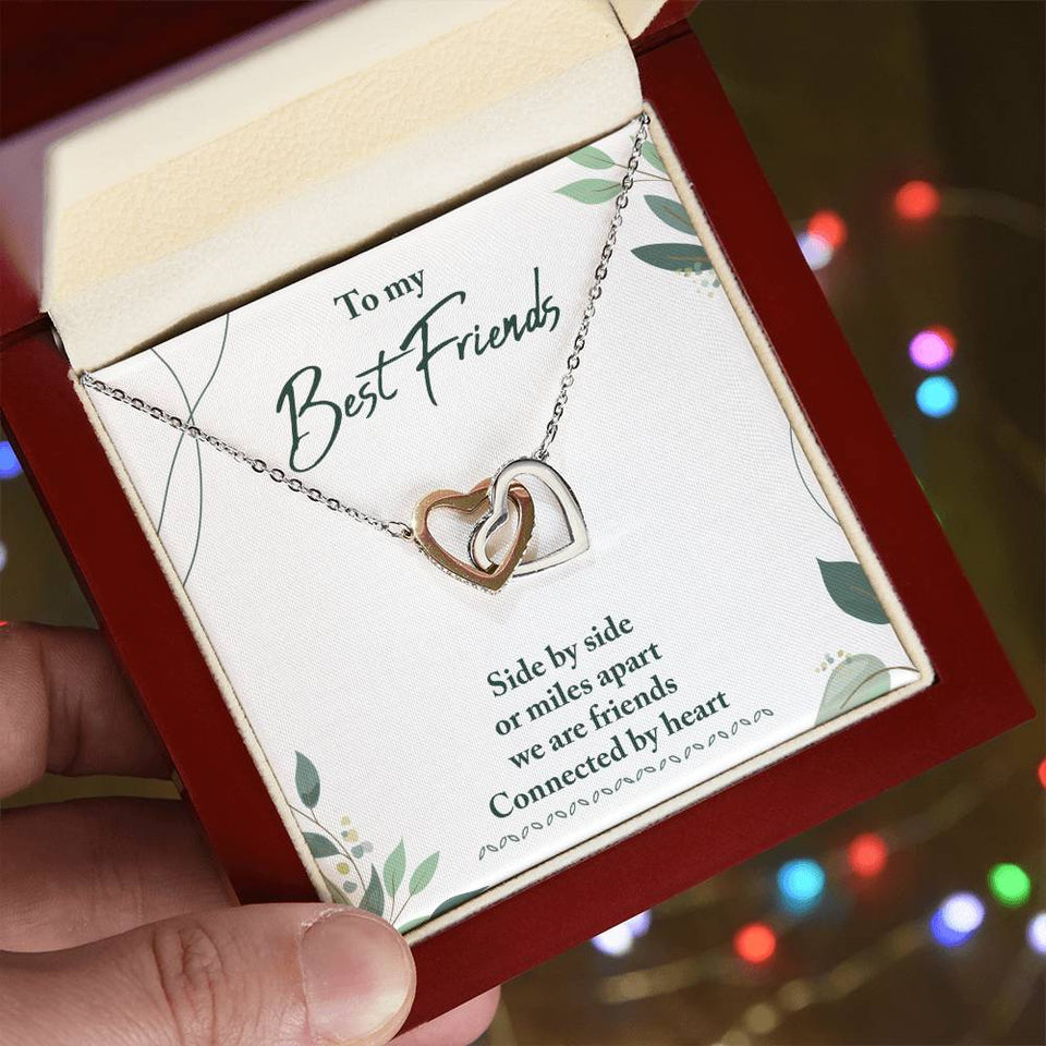 Best Friends Interlocking Hearts Necklace