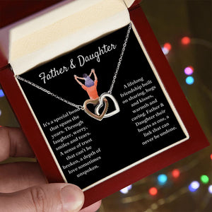 Lifelong Friendship - Interlocking Hearts Necklace For Daughter