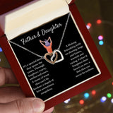 Lifelong Friendship - Interlocking Hearts Necklace For Daughter