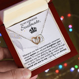 Straighten Your Crown - Interlocking Hearts Necklace For Wife