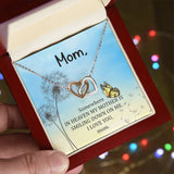 Mom Memorial Interlocking Hearts Necklace