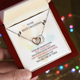 Best Grandma Interlocking Hearts Necklace