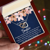 To My Dearest Daughter necklace - Interlocking Hearts Necklace