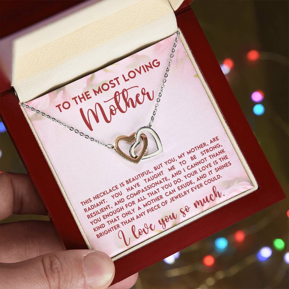 Loving Mother Interlocking Hearts Necklace