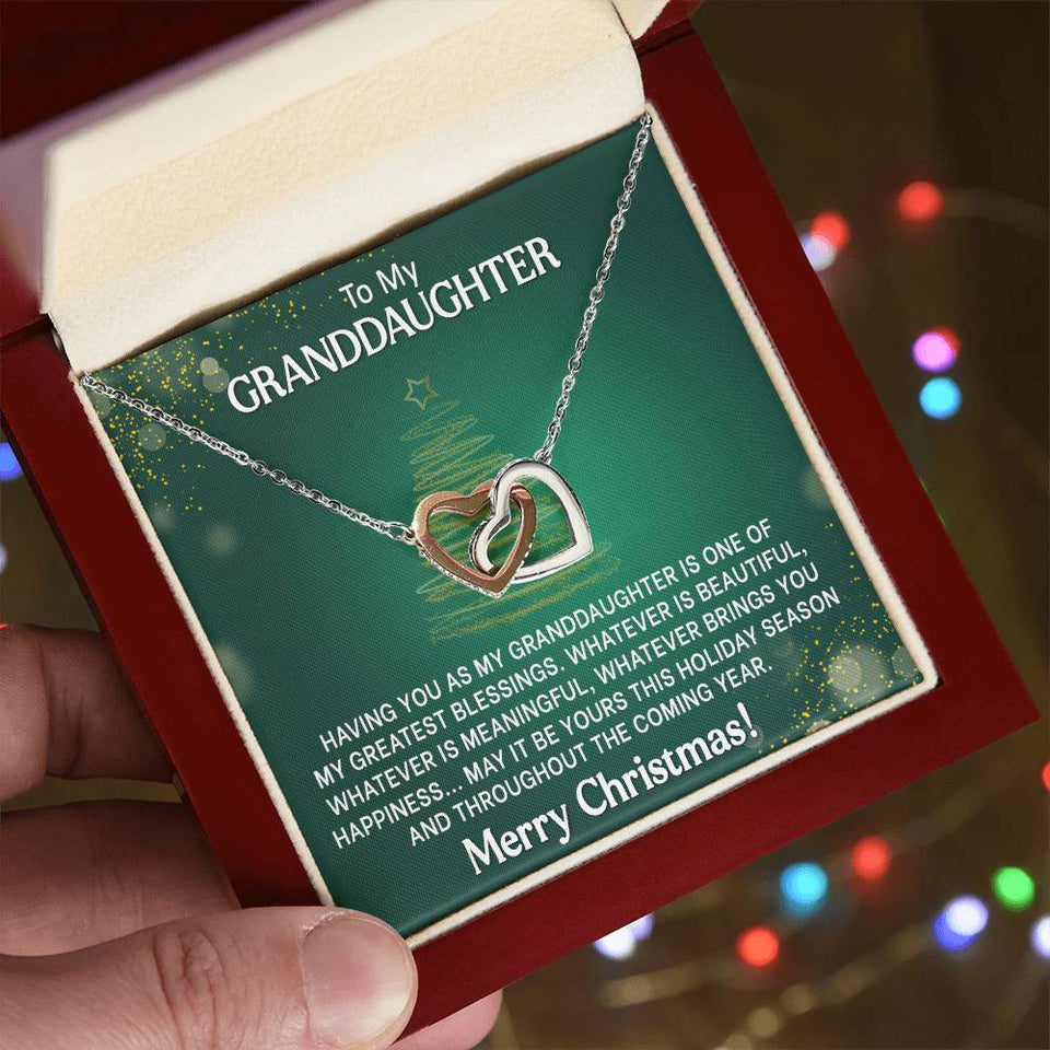 Granddaughter Christmas Gift - Interlocking Hearts