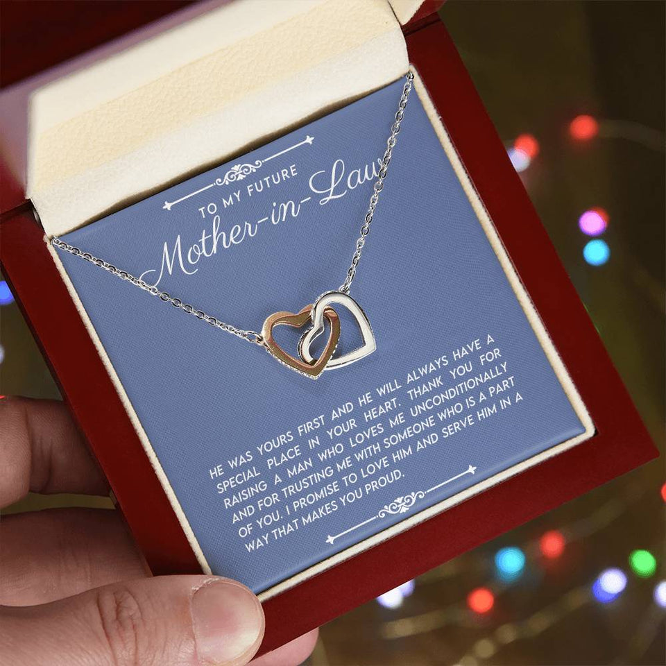 Future Mother in Law Interlocking Hearts Necklace
