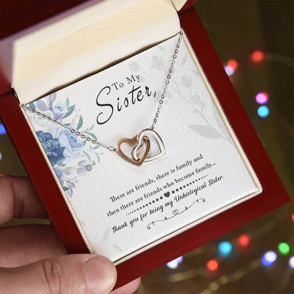 Unbiological Sister Soul Sister Interlocking Hearts Necklace