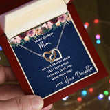 To My Dearest Mom necklace, More Than That - Interlocking Hearts Necklace For Mom