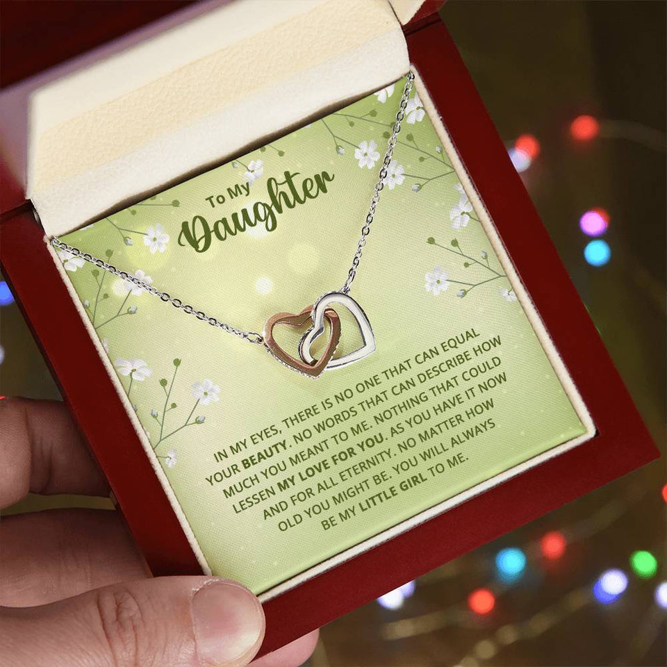 Daughter Interlocking Hearts Necklace