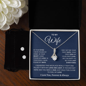 Wife Hug this close Alluring Necklace and Earring Set