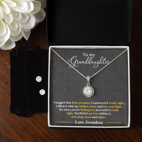 Granddaughter--Eternal Hope Necklace and Earring Set