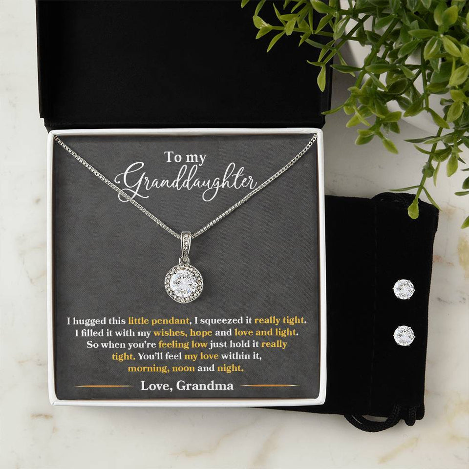 Granddaughter--Eternal Hope Necklace and Earring Set