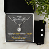 Granddaughter--Eternal Hope Necklace and Earring Set