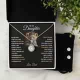 To Daughter from Dad Eternal Hope Necklace and Earring Set