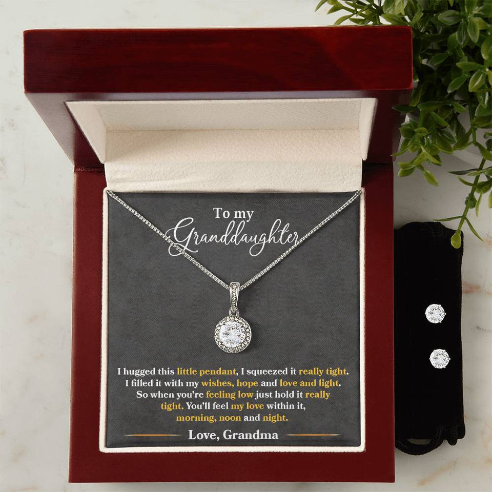 Granddaughter--Eternal Hope Necklace and Earring Set