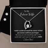 Future Wife - Forever Love Necklace + Earring Set Gift For Mom, necklace For Wife, Gift For Mother's Day