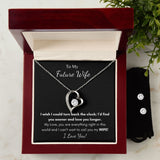 Future Wife - Forever Love Necklace + Earring Set Gift For Mom, necklace For Wife, Gift For Mother's Day