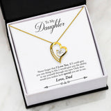 Forever Love Necklace - To My Daugther - Forever Love - I Love You Gift For Wife For Mom Gift For