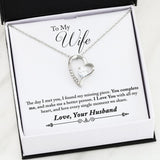 Namashops - Forever Love Necklace - To My Wife - Forever Love - You Complete Me, Gift For Wife, For Mom, Gift For Christmas, Birthday